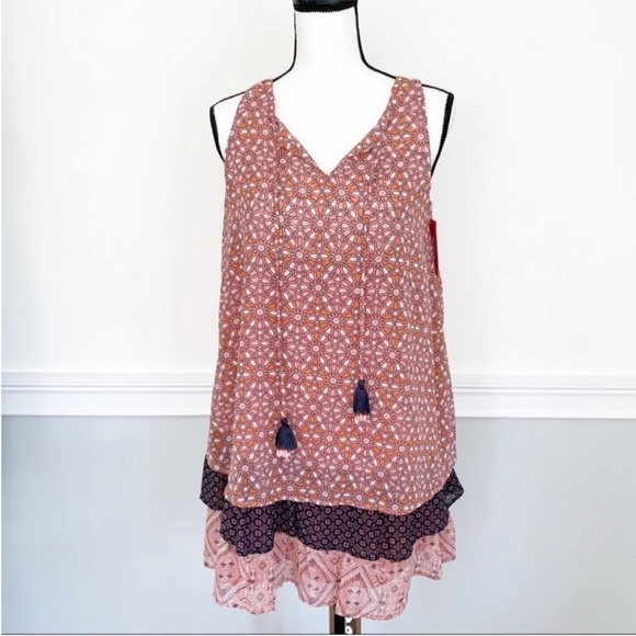 Xhilaration Size Medium Bohemian Style Dress New With Tags - Picture 2 of 9